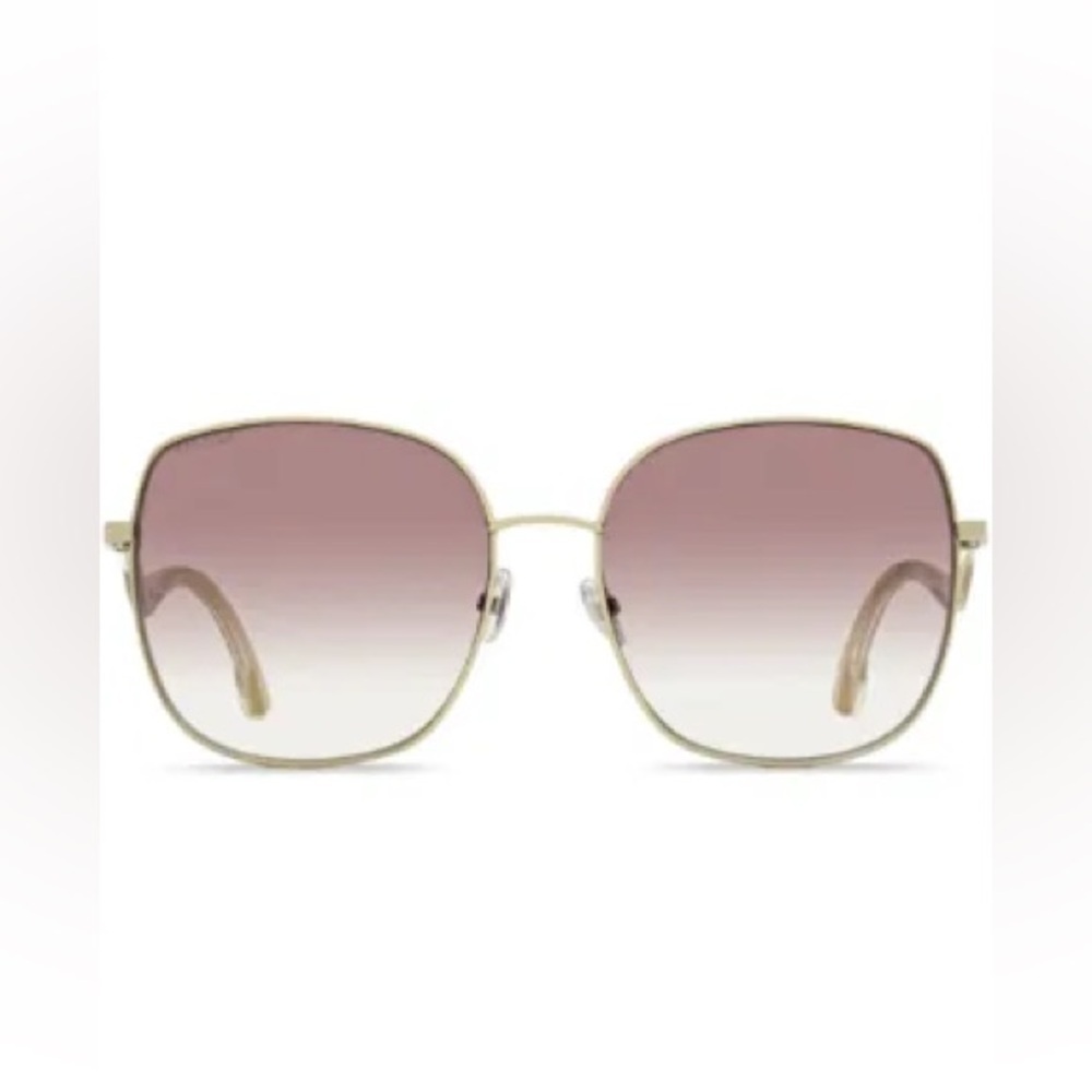 Jimmy Choo Pink and Gold Sunglasses